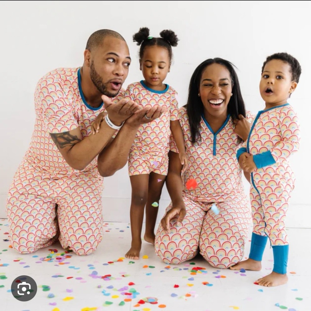 Little Sleepies Women’s Color Rainbow Pajamas Matching Set